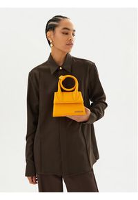 JACQUEMUS Torebka Le Chiquito 213BA005 Żółty. Kolor: żółty. Materiał: skórzane