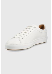 BOSS buty skórzane Mirage 50472128.112 kolor biały. Nosek buta: okrągły. Zapięcie: sznurówki. Kolor: biały. Materiał: skóra #5
