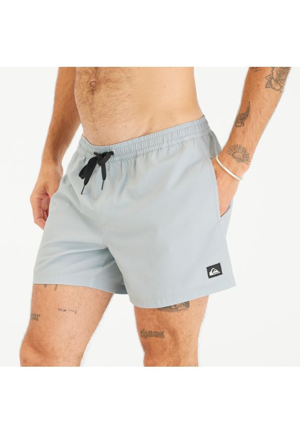 Spodenki surfingowe męskie Quiksilver Volley Volley Flex krótkie 15". Kolor: szary. Materiał: poliester, elastan. Długość: krótkie