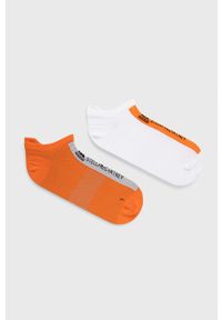 Adidas by Stella McCartney - adidas by Stella McCartney skarpetki (2-pack) HG1214 damskie kolor pomarańczowy. Kolor: pomarańczowy. Materiał: poliamid #1