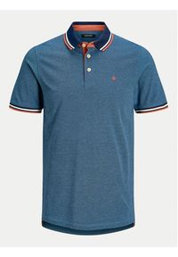 Jack & Jones - Jack&Jones Polo Paulos 12136668 Niebieski Slim Fit. Typ kołnierza: polo. Kolor: niebieski. Materiał: bawełna