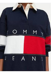 Tommy Jeans Bluza Tjw Ovs DW0DW22827 Granatowy Oversize. Kolor: niebieski. Materiał: bawełna #4