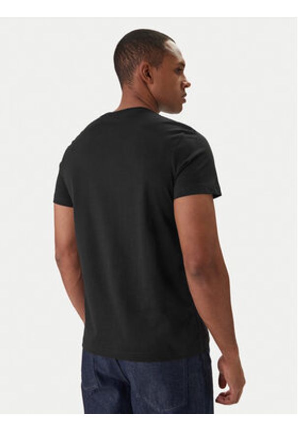 Versace Jeans Couture T-Shirt 80GAHT00 CJ00T Czarny Regular Fit. Kolor: czarny. Materiał: bawełna