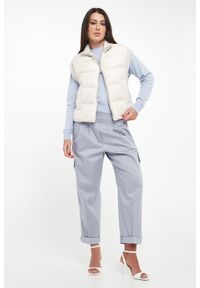 Kamizelka damska wełniana z naturalnym pierzem PESERICO. Materiał: wełna #3