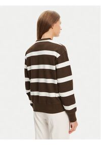TOMMY HILFIGER - Tommy Hilfiger Bluza Script WW0WW45743 Brązowy Regular Fit. Kolor: brązowy. Materiał: bawełna