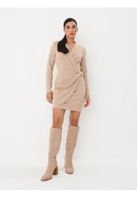 Mohito - Beżowa sukienka mini o kroju marynarki - Beżowy. Kolor: beżowy. Długość: mini #2