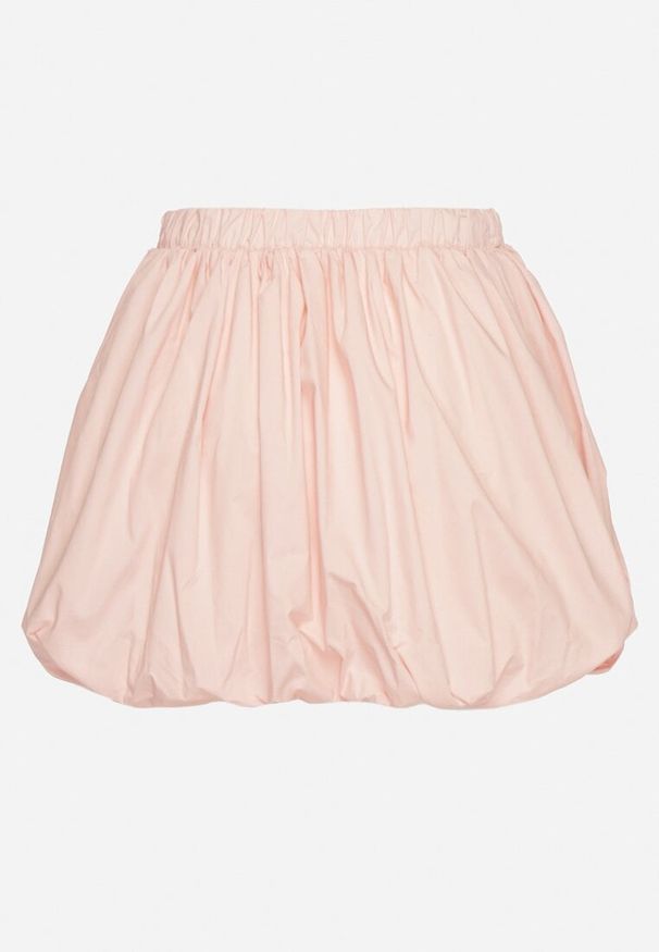 Born2be - Różowa Spódnica Bombka z Gumką w Talii Alivmira. Okazja: na co dzień. Kolor: różowy. Wzór: gładki. Sezon: wiosna. Styl: casual