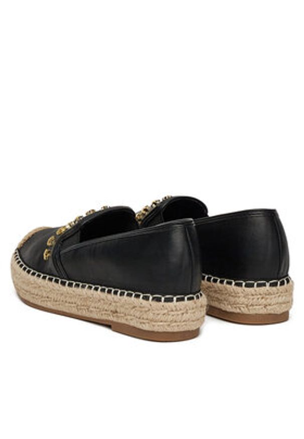 DeeZee Espadryle MSD53 Czarny. Kolor: czarny. Materiał: skóra