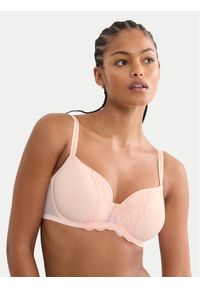 Triumph Biustonosz z fiszbiną Waves Of Glow 10227810 Beżowy. Kolor: beżowy. Materiał: syntetyk #1