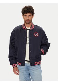 Guess Jeans Kurtka bomber M5YL15 WHAA2 Granatowy Regular Fit. Kolor: niebieski. Materiał: syntetyk #1