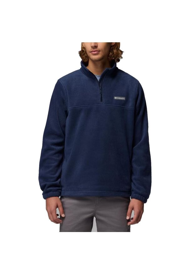 columbia - Bluza polarowa COLUMBIA STEENS MOUNTAIN HALF ZIP Niebieski. Kolor: niebieski. Materiał: polar. Styl: sportowy. Sport: turystyka piesza