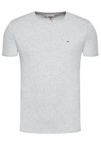 Tommy Jeans T-Shirt Jaspe DM0DM09586 Szary Slim Fit. Kolor: szary. Materiał: bawełna, syntetyk