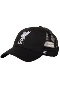 Czapka z daszkiem męska 47 Brand Liverpool FC Branson Cap. Kolor: czarny. Materiał: poliester, bawełna