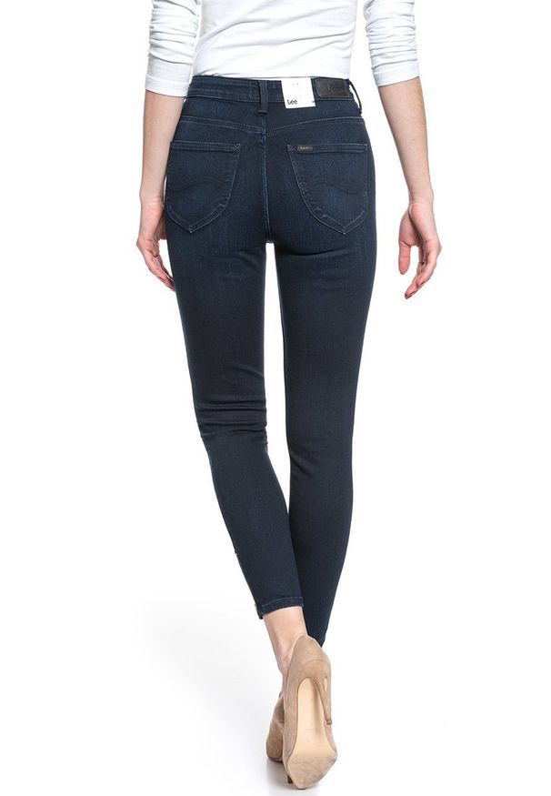 Lee - SPODNIE DAMSKIE LEE Scarlett High Zip MULBERRY L31BFGIT 112107014. Stan: podwyższony
