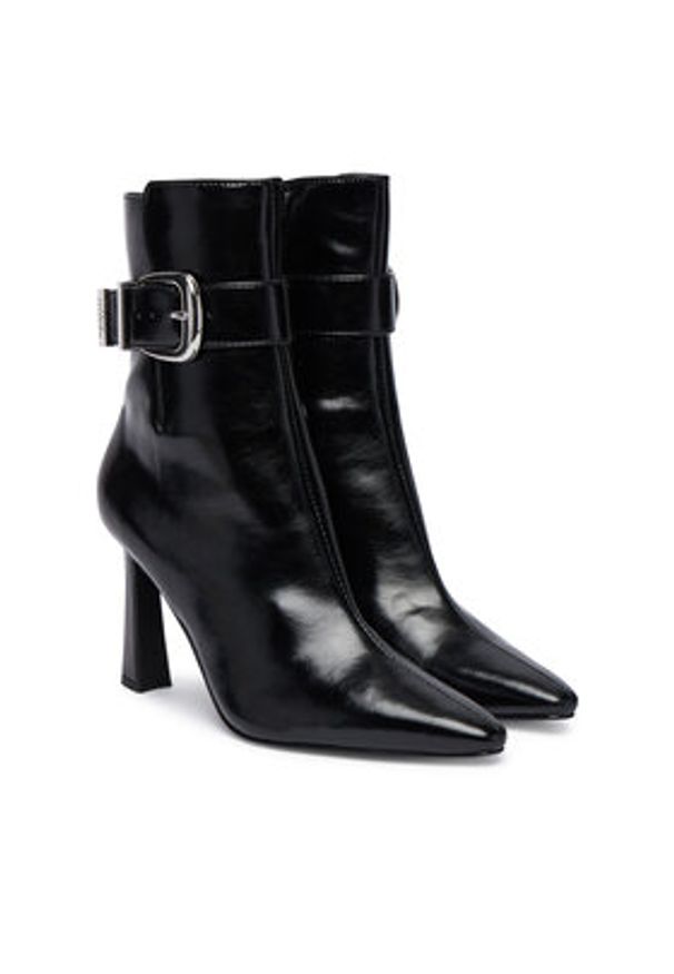 Steve Madden Botki Stashed SM11004780 Czarny. Kolor: czarny. Materiał: skóra