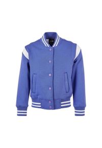 Urban Classics - Kurtka Dresowa Dla Dziewcząt. Kolor: biały, wielokolorowy, niebieski. Materiał: dresówka