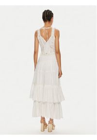 TwinSet - TWINSET Sukienka letnia 241TT2030 Biały Regular Fit. Kolor: biały. Materiał: bawełna. Sezon: lato