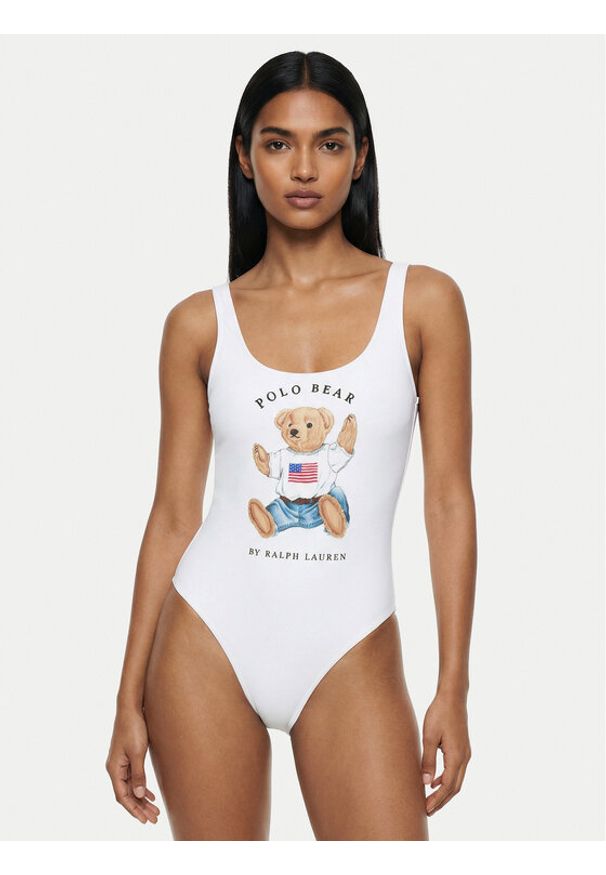 Lauren Ralph Lauren - LAUREN RALPH LAUREN Strój kąpielowy 21698410 Biały. Kolor: biały. Materiał: syntetyk