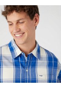 Wrangler - WRANGLER 1 PKT SHIRT MĘSKA KOSZULA MATERIAŁOWA W KRATĘ NAUTICAL W5D64MXV2 112330810. Materiał: materiał #4