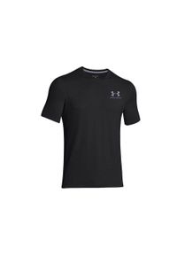 Koszulka męska Under Armour CC Left Chest Logo. Kolor: czarny. Sport: fitness