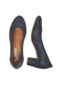 Rieker Czółenka CEO-41057-14 Granatowy. Kolor: niebieski. Materiał: materiał #5