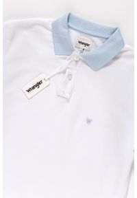 Wrangler - WRANGLER POLO CONTRAST POLO WHITE W7B59K412. Typ kołnierza: polo #5