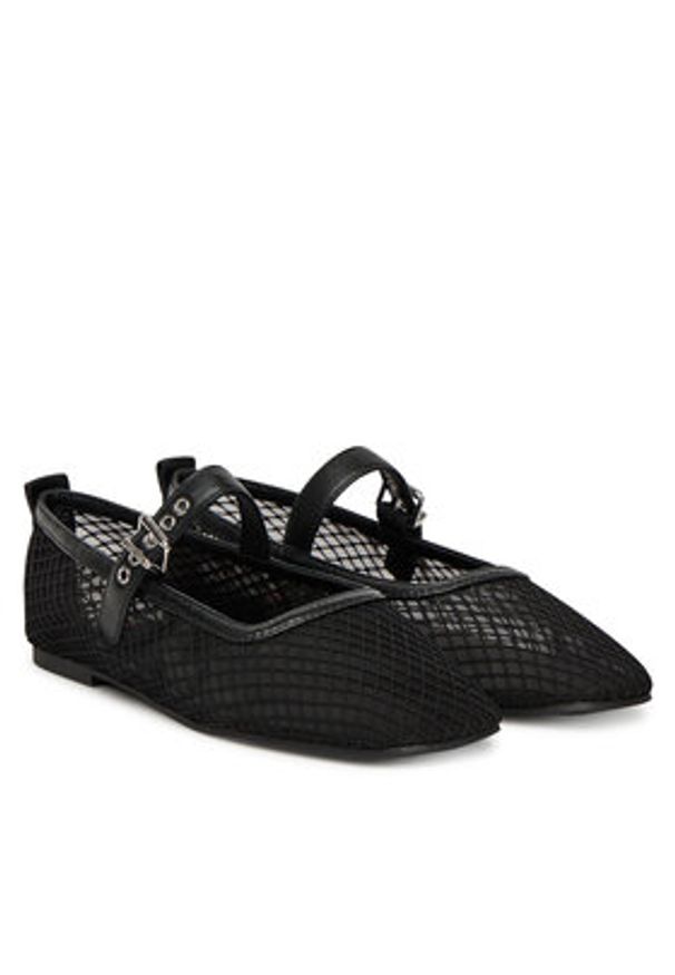 Tommy Jeans Baleriny Tjw Mesh Maryjane Ballerina EN0EN02872 Czarny. Kolor: czarny. Materiał: materiał