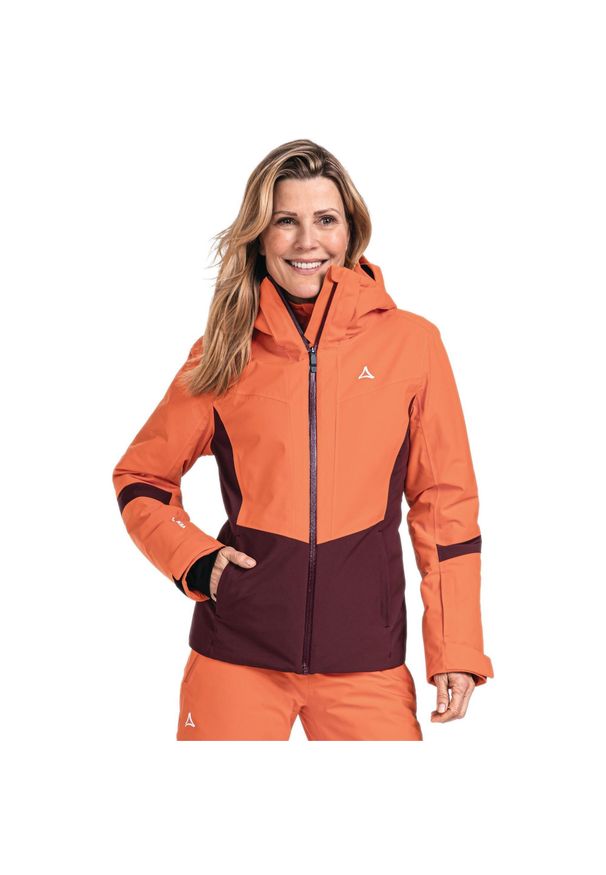 SCHÖFFEL - Kurtka narciarska damska Schöffel Kanzelwand. Kolor: pomarańczowy. Sezon: zima. Sport: narciarstwo