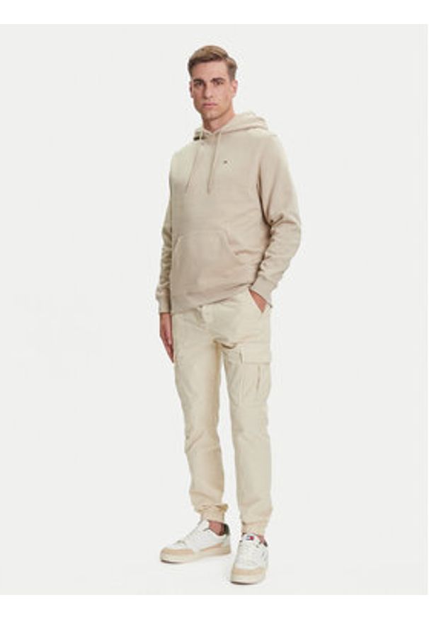 Tommy Jeans Bluza DM0DM20742 Beżowy Regular Fit. Kolor: beżowy. Materiał: bawełna