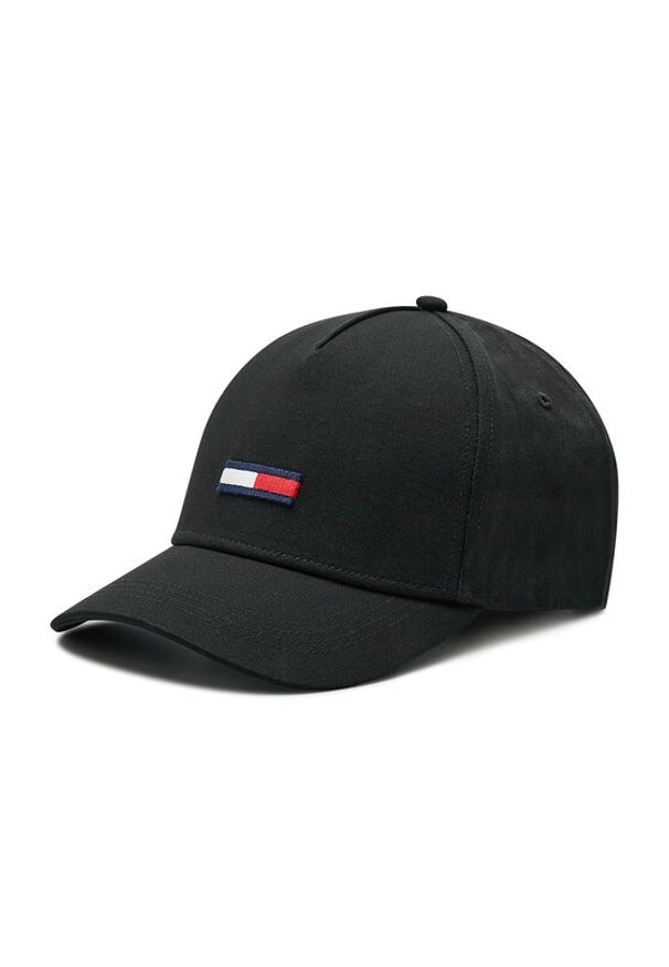 Tommy Jeans Czapka z daszkiem Tju Flag Cap AU0AU00843 Czarny. Kolor: czarny. Materiał: materiał