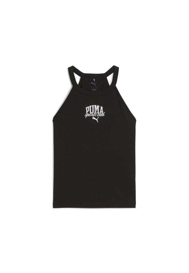 Podkoszulek Puma Class Slim Short Tank, Kobiety. Kolor: czarny. Materiał: bawełna, materiał