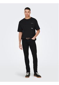 Only & Sons T-Shirt 22025268 Czarny Relaxed Fit. Kolor: czarny. Materiał: bawełna #6