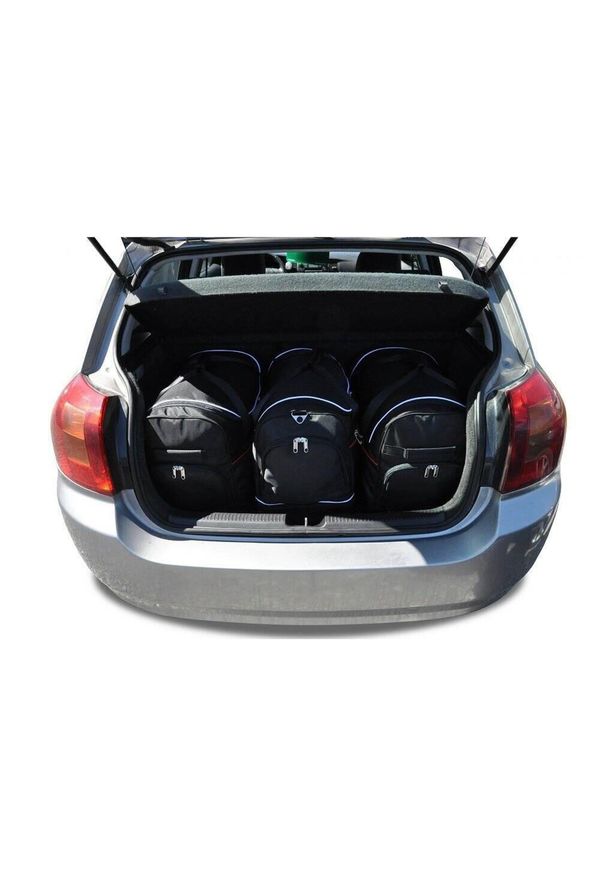 KJUST - Torby Do Bagażnika Toyota Corolla Hatchback 2001-2009 3Szt Kjust. Kolor: czarny. Styl: sportowy