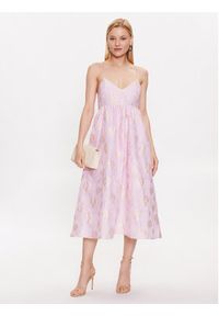 Custommade Sukienka koktajlowa Kornelia 999395467 Różowy Regular Fit. Kolor: różowy. Materiał: syntetyk. Styl: wizytowy #5