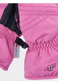 4f - Rękawice narciarskie Thinsulate© damskie - różowe. Kolor: różowy. Materiał: syntetyk, materiał. Technologia: Thinsulate. Sport: narciarstwo #2