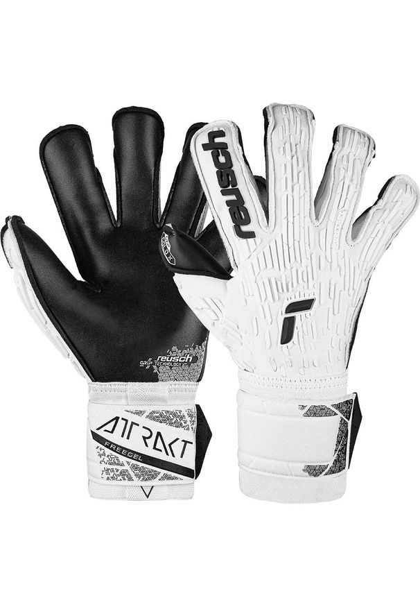 Rękawice bramkarskie Reusch Attrakt Freegel Gold X Evolution. Kolor: czarny. Sport: piłka nożna