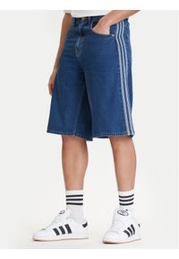 Adidas - adidas Szorty jeansowe adicolor Firebird KD1500 Niebieski Loose Fit. Kolor: niebieski. Materiał: bawełna #1