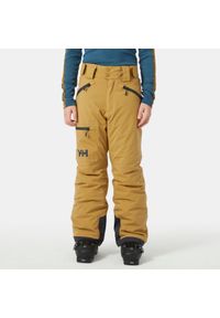 Dziecięce spodnie narciarskie Helly Hansen Elements. Kolor: brązowy. Sezon: zima. Sport: narciarstwo #1
