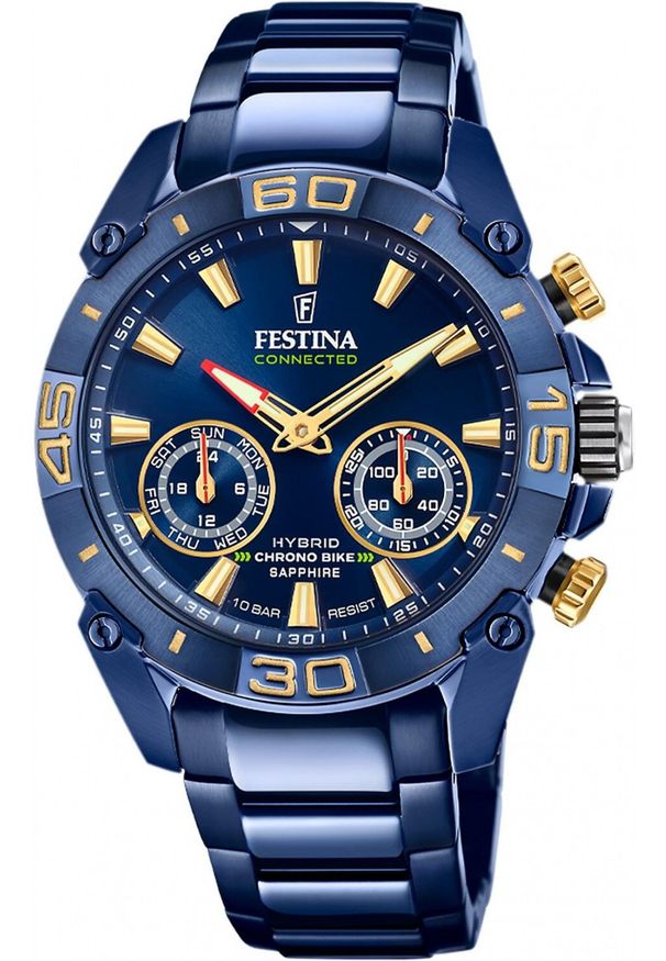 Zegarek Festina Zegarek męski Festina F20547-2 niebieski. Kolor: niebieski