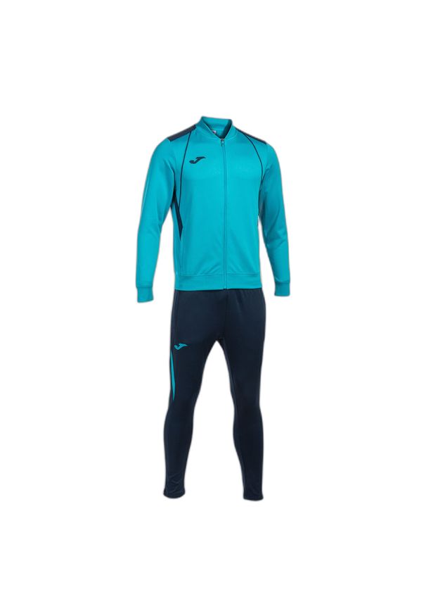 Dres Joma Championship VII. Kolor: niebieski. Materiał: dresówka. Sport: piłka nożna, fitness