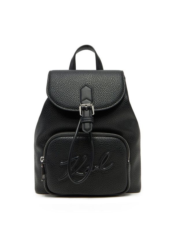 Karl Lagerfeld - KARL LAGERFELD Plecak A1W30147 Czarny. Kolor: czarny. Materiał: skóra