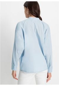 Bluzka oversize bonprix pudrowy niebieski. Kolor: fioletowy #3