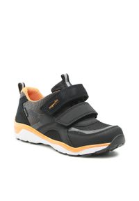 Sneakersy Superfit GORE-TEX 1-000236-0010 D Schwarz/Orange. Kolor: czarny. Materiał: zamsz, skóra