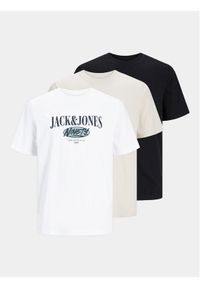 Jack & Jones - Jack&Jones Komplet 3 t-shirtów Cobin 12260814 Kolorowy Standard Fit. Materiał: bawełna. Wzór: kolorowy #1