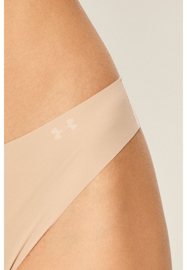 Under Armour - Stringi (3-pack). Kolor: beżowy