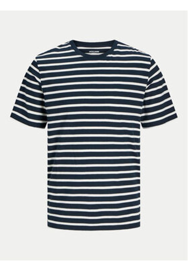 Jack & Jones - Jack&Jones T-Shirt Organic Basic 12156101 Granatowy Slim Fit. Kolor: niebieski. Materiał: bawełna