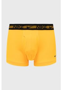 Nike bokserki 3-pack męskie kolor żółty. Kolor: żółty. Materiał: tkanina, poliester, skóra, włókno #6