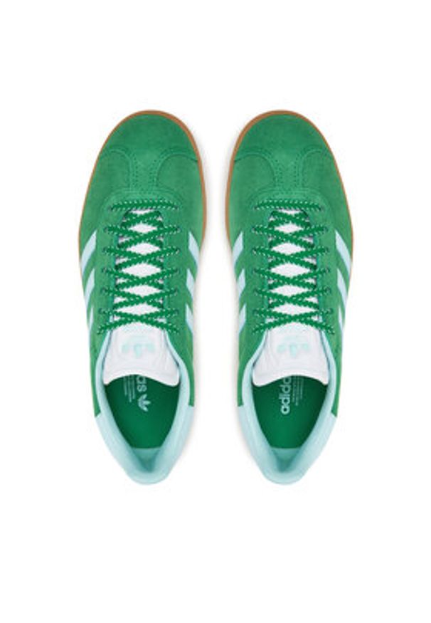 Adidas - adidas Sneakersy Gazelle JH7218 Zielony. Kolor: zielony. Materiał: skóra, zamsz. Model: Adidas Gazelle