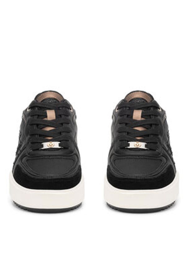 MEXX Sneakersy MI001010243W Czarny. Kolor: czarny. Materiał: skóra
