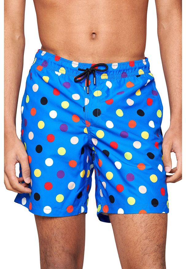 Happy-Socks - Happy Socks - Szorty kąpielowe Big Dot. Kolor: niebieski